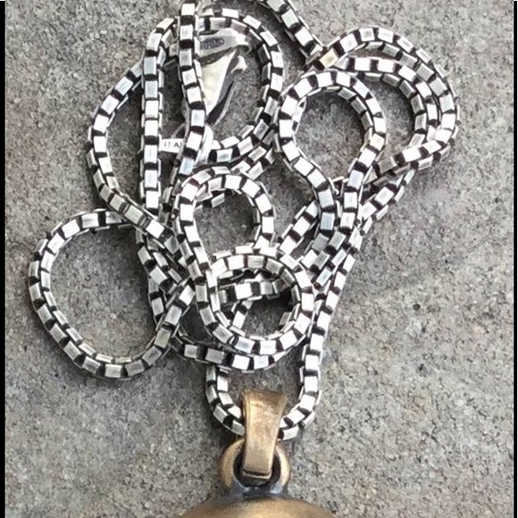 Bronze Skull Necklace w/ Siam Ruby Swarovski Eyes - Picture 1 of 3